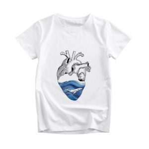 Aesthetic Heart Y2K T-Shirt - Retro 90s Grunge Summer Outfit