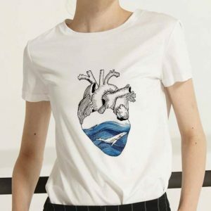 Aesthetic Heart Y2K T-Shirt - Retro 90s Grunge Summer Outfit