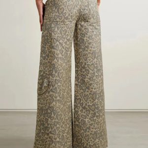 Baddie Y2K Leopard Cut-Out Pants for Trendy Summer Outfits