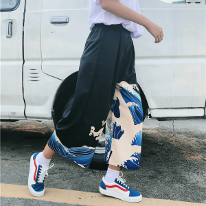 Blue Waves Y2K Summer Pants - Retro 90s Grunge Outfit Essential