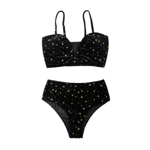 Celestial Y2K Swimsuit: Retro Summer Vibes for Trendy Beach Days