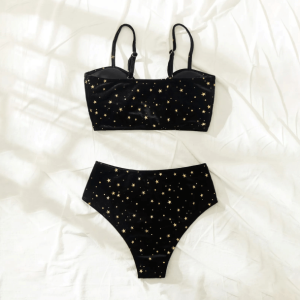 Celestial Y2K Swimsuit: Retro Summer Vibes for Trendy Beach Days