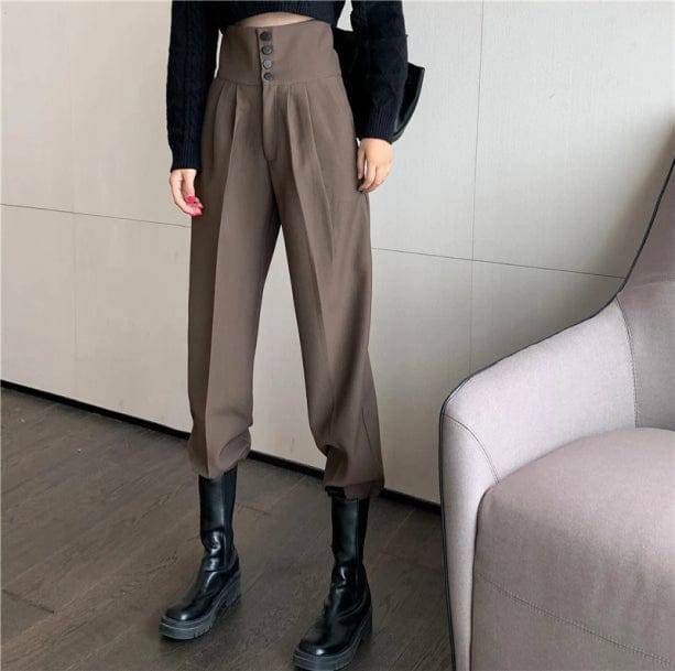 Chic Y2K High Waist Pants for Effortless Retro Style and Comfort