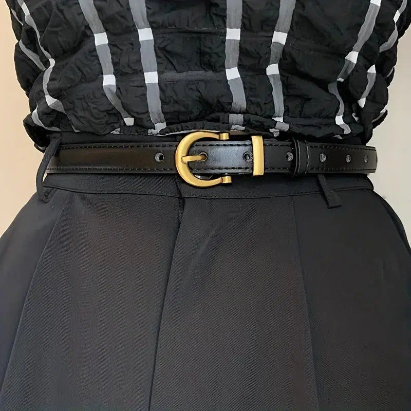 Chic Y2K Skinny Belt for Retro Summer Outfits & Grunge Styles