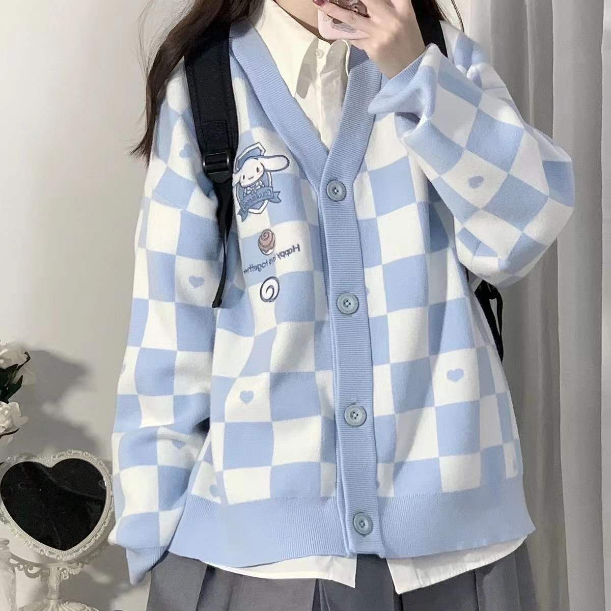 Cinnamoroll Buttoned Blue Cardigan - Y2K Summer Fashion Essential