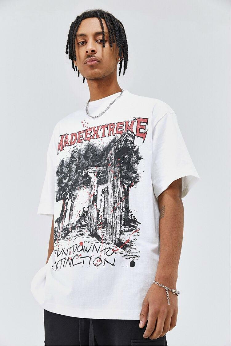 Countdown to Extinction Y2K Graphic Tee - Retro 90s Grunge Style