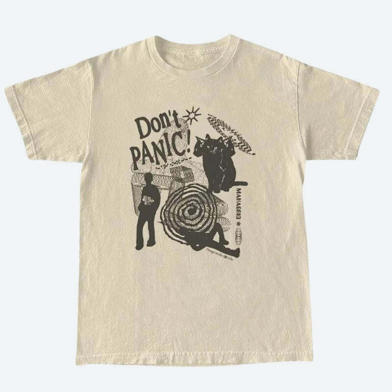 Don't Panic Y2K Grunge Tee - Retro 90s Summer Outfit Essential