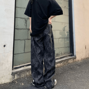 Floral Print Y2K Vintage Pants for Retro Summer Outfits and Grunge Style