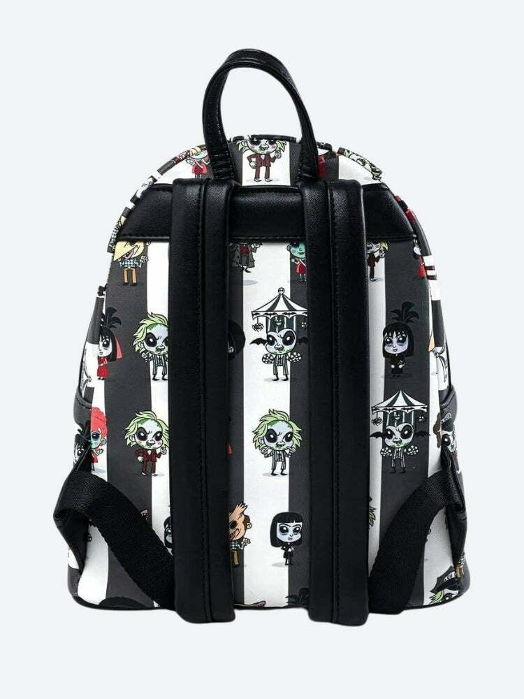 Goth Beetlejuice Backpack: Y2K Grunge Style for Retro Fashion Lovers