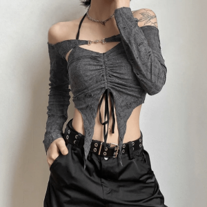 Grunge Fairycore Two-Piece Set: Y2K Inspired Summer Outfit