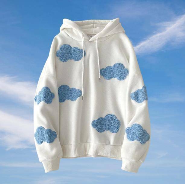 Head In The Clouds Y2K Hoodie - Retro Grunge Style for Summer Vibes