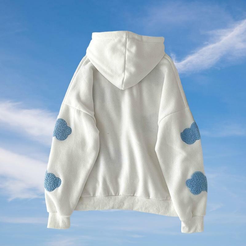 Head In The Clouds Y2K Hoodie - Retro Grunge Style for Summer Vibes