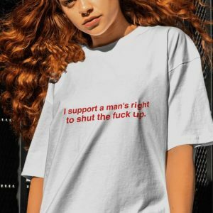 I Support A Man's Right Y2K Baby Tee - Retro 90s Grunge Summer Style