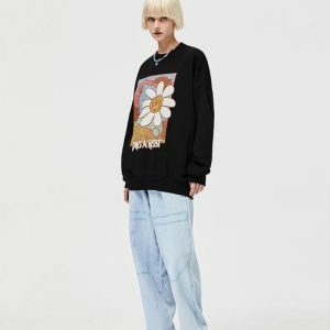 Indie Y2K Grunge Take a Rest Sweatshirt for Retro Summer Vibes