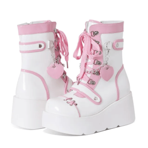 Kawaii Y2K Platform Boots for Retro Summer Outfits and Grunge Styles