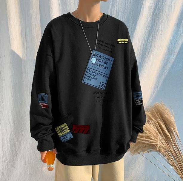 Never Look Back Y2K Grunge Sweatshirt - Retro 90s Fashion Essential