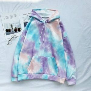 Pastel Clouds Y2K Hoodie: Trendy Summer Outfit for Retro Vibes