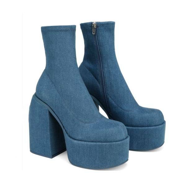 Retro Y2K Ankle Boots for Grunge and 90s Summer Outfits