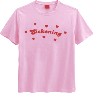 Sickening Aesthetic Y2K Baby Tee for Retro Summer Vibes and Grunge Fits