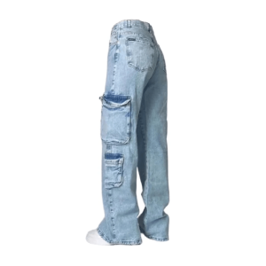 Sky Blue Y2K Grunge Jeans for Trendy Summer Outfits