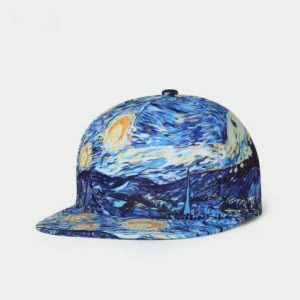 Starry Night Y2K Cap: Retro 90s Grunge Style for Summer Outfits