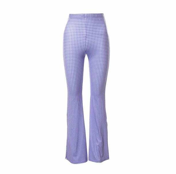 Trendy Purple Y2K Pants for Summer: Retro Grunge & 90s Vibes