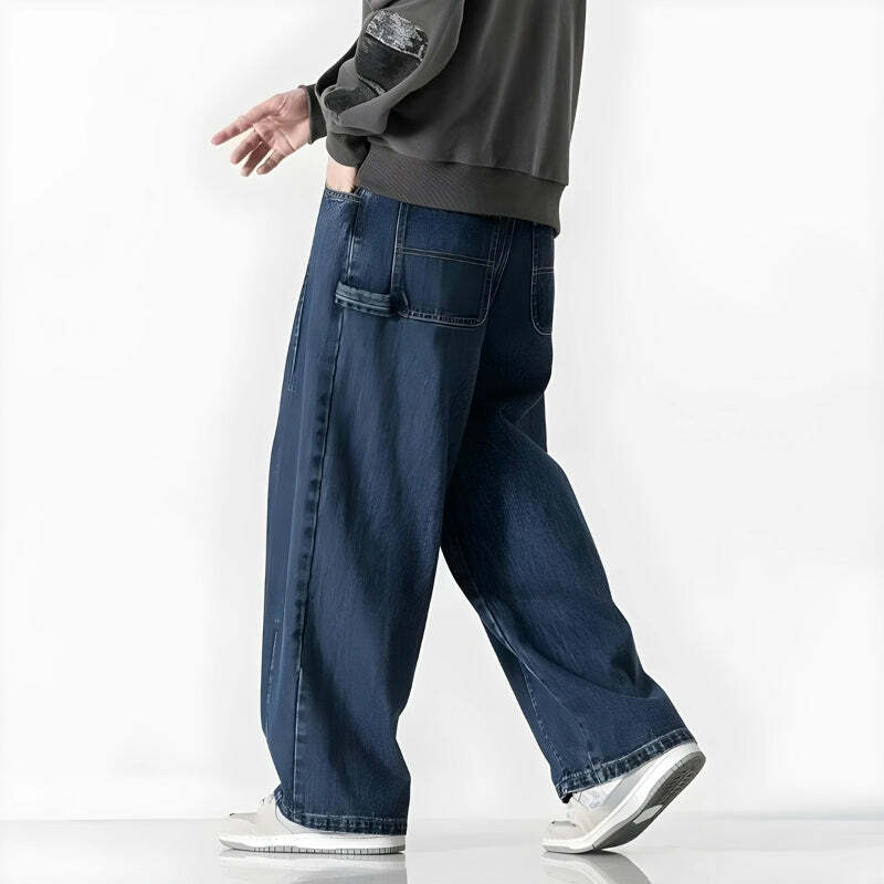 Trendy Y2K Baggy Denim Jeans for Retro 90s Grunge Summer Outfits