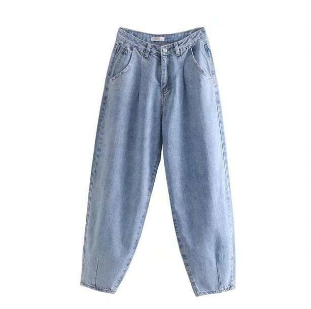 Trendy Y2K High Waist Loose Jeans for Effortless Summer Style