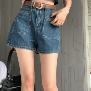 Trendy Y2K High Waisted Shorts for Summer: Retro 90s Grunge Vibes