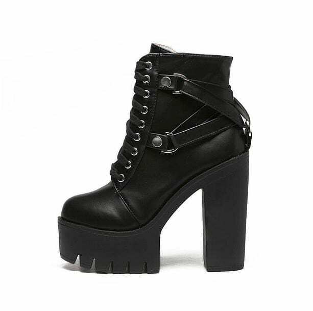 Y2K 90s Style Platform Ankle Boots for Retro Summer Outfits