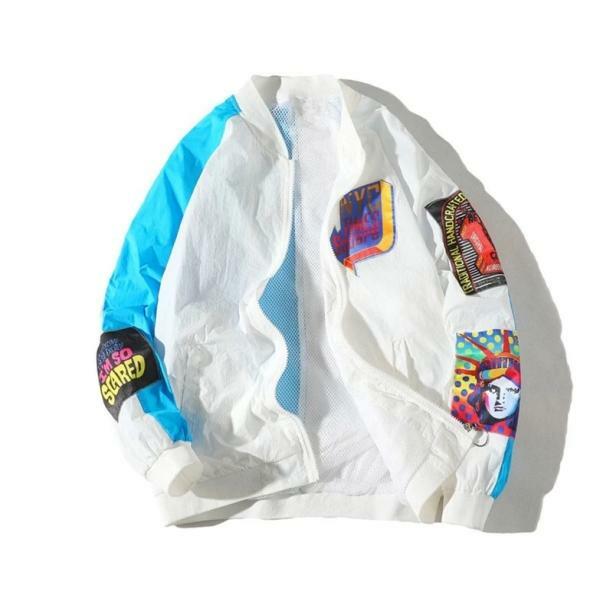 Y2K 90's Vibes Windbreaker Jacket for Retro Summer Outfits