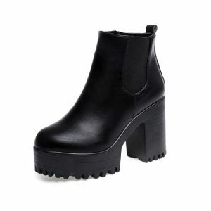 Y2K Aesthetic Ankle Boots for Retro Summer Outfits and Grunge Styles