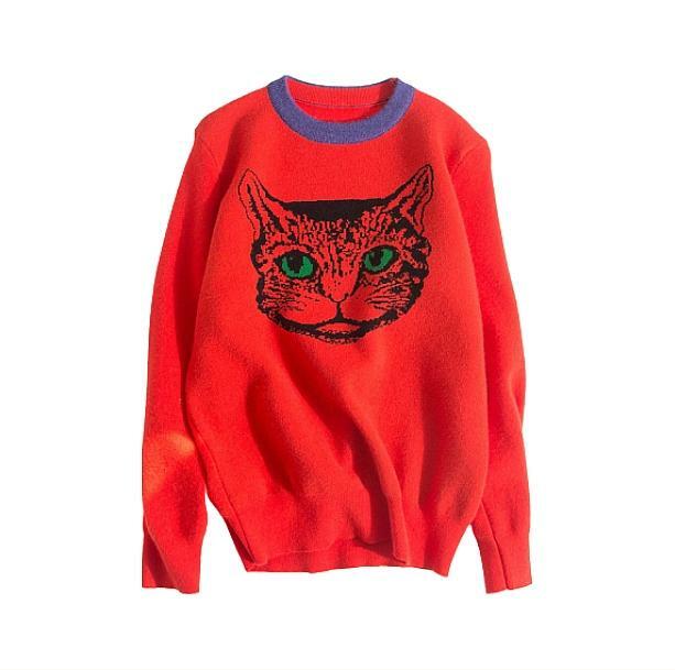 Y2K Aesthetic Cat Sweater: Retro 90s Grunge Style for Trendy Outfits