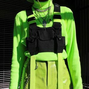 Y2K Aesthetic Chest Bag for Trendy Summer Outfits and Retro Vibes