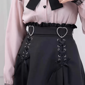 Y2K Aesthetic Lolita Skirt - Retro Grunge Style for Summer Outfits