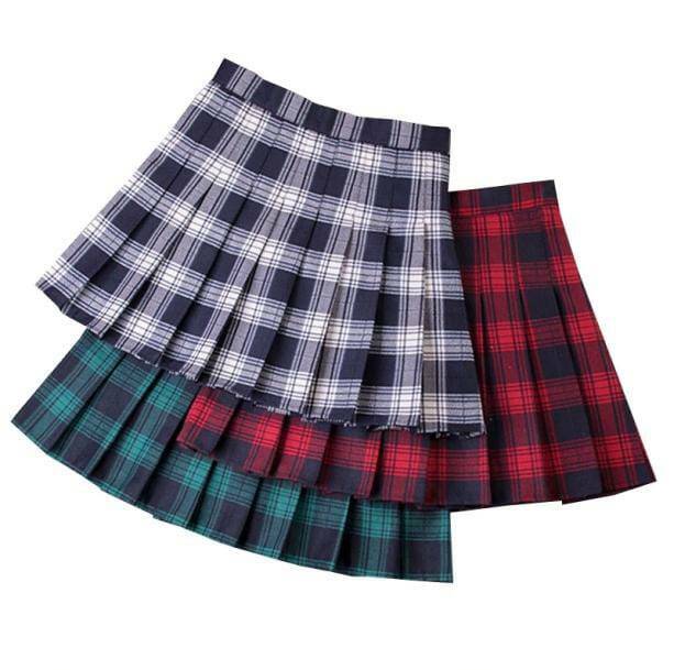 Y2K Aesthetic Plaid Skirt - Retro 90s Grunge Summer Outfit Essential