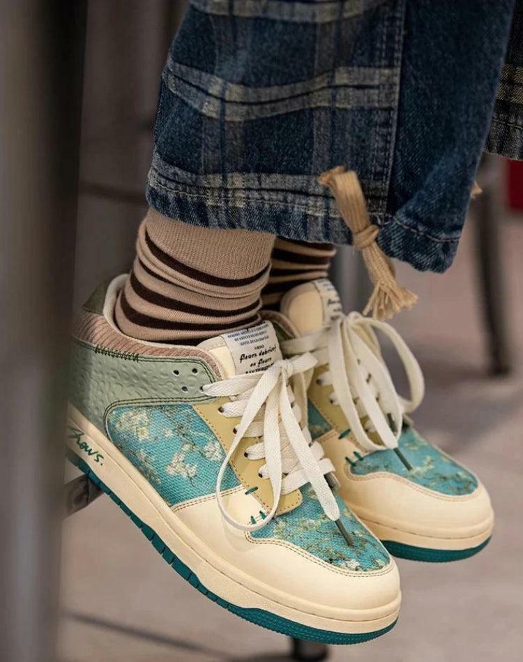 Y2K Almond Blossom Sneakers: Retro Style for Summer Vibes