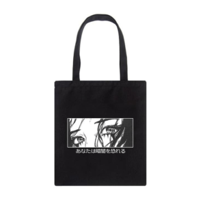 Y2K Anime Eyes Tote Bag - Retro Style for Summer Outfits & Parties