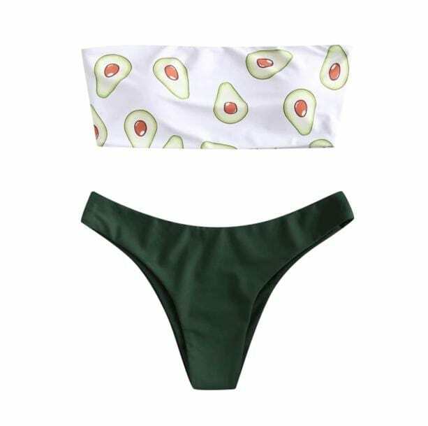 Y2K Avocado Swimsuit: Trendy Summer Outfit for Retro Vibes