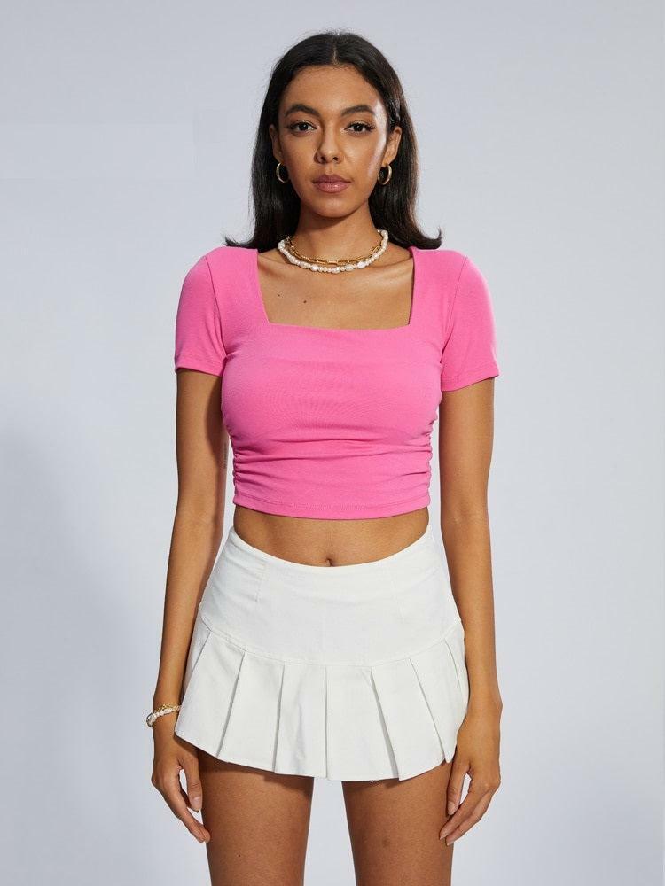 Y2K Barbie Crop Top: Trendy Summer Outfit for Retro Vibes