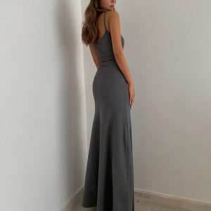 Y2K Bodycon Maxi Dress: Retro Summer Vibes for Trendy Women