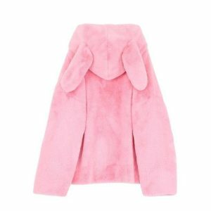 Y2K Bunny Ears Jacket - Retro Grunge Style for Y2K Summer Outfits