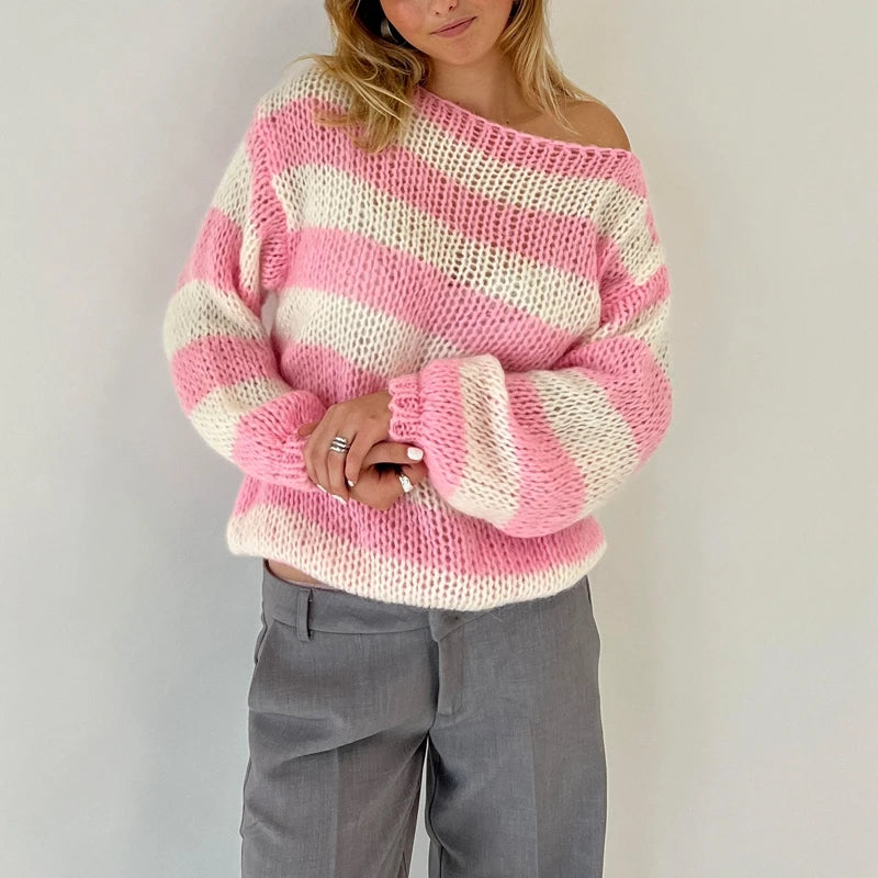 Y2K Cable Knit Sweater: Retro 90s Fashion for Cozy Summer Vibes