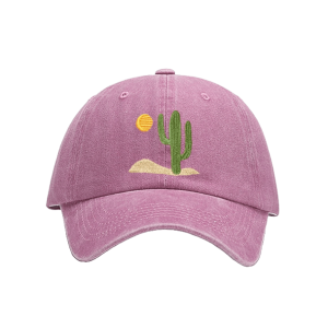 Y2K Cactus Baseball Cap for Trendy Summer Outfits and Retro Vibes