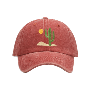 Y2K Cactus Baseball Cap for Trendy Summer Outfits and Retro Vibes