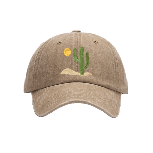 Y2K Cactus Baseball Cap for Trendy Summer Outfits and Retro Vibes