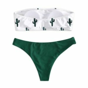 Y2K Cactus Swimsuit: Trendy Summer Outfit for Retro Vibes