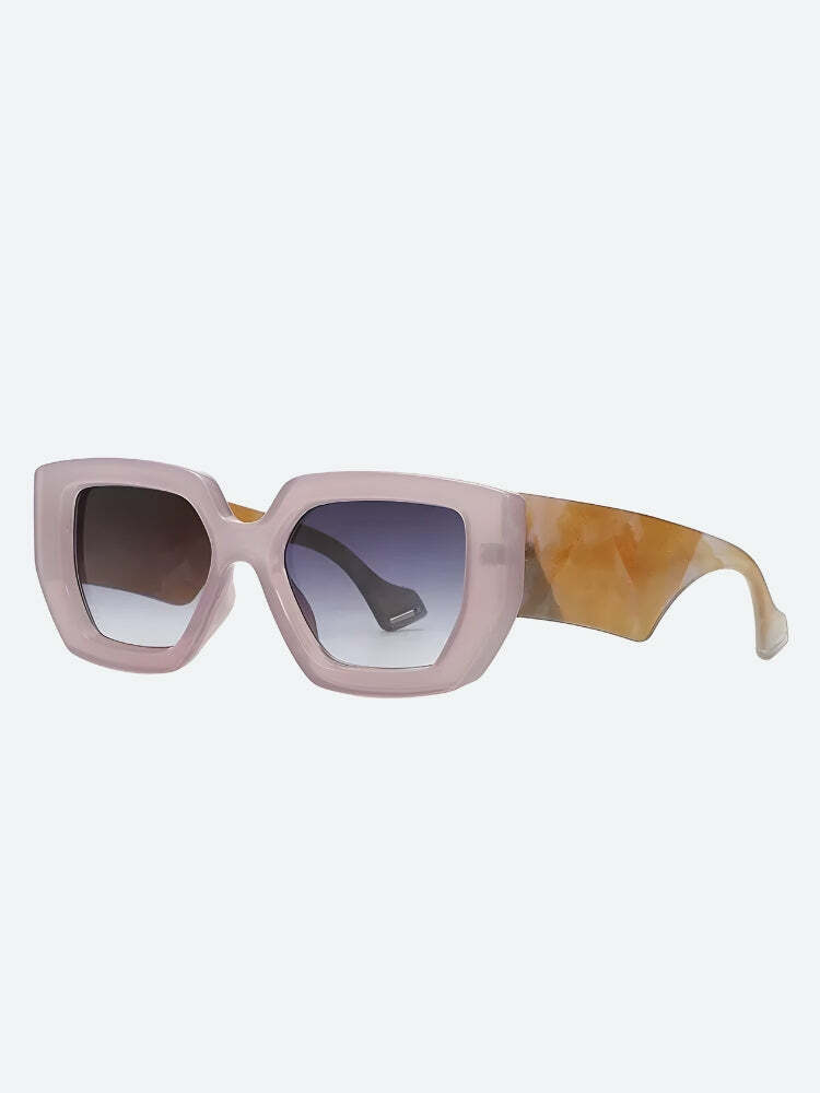 Y2K Casualcore Oversized Square Sunglasses for Retro Summer Vibes