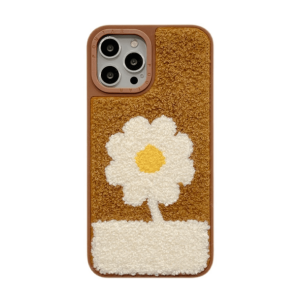 Y2K Daisy Plush iPhone Cover - Retro Style for Trendy Summer Vibes