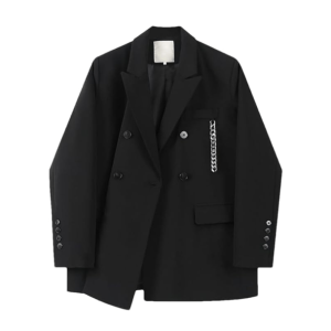 Y2K Dark Academia Blazer: Retro Grunge Style for Trendy Outfits